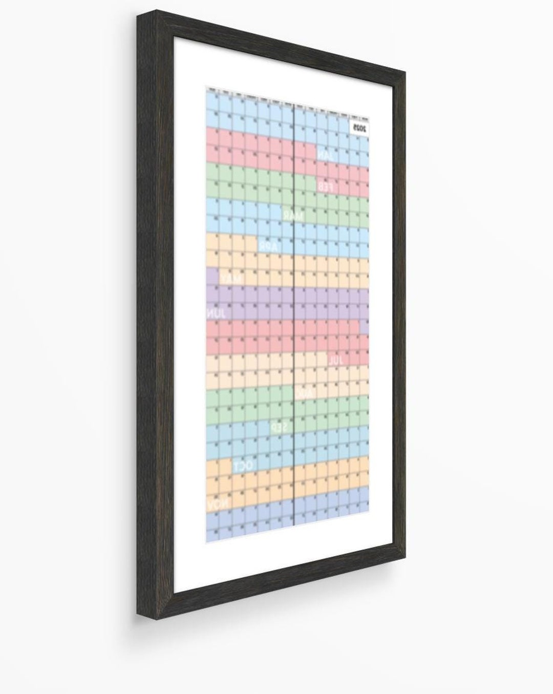 2025 Yearataglance Digital Calendar Colorcoded Printable Planner