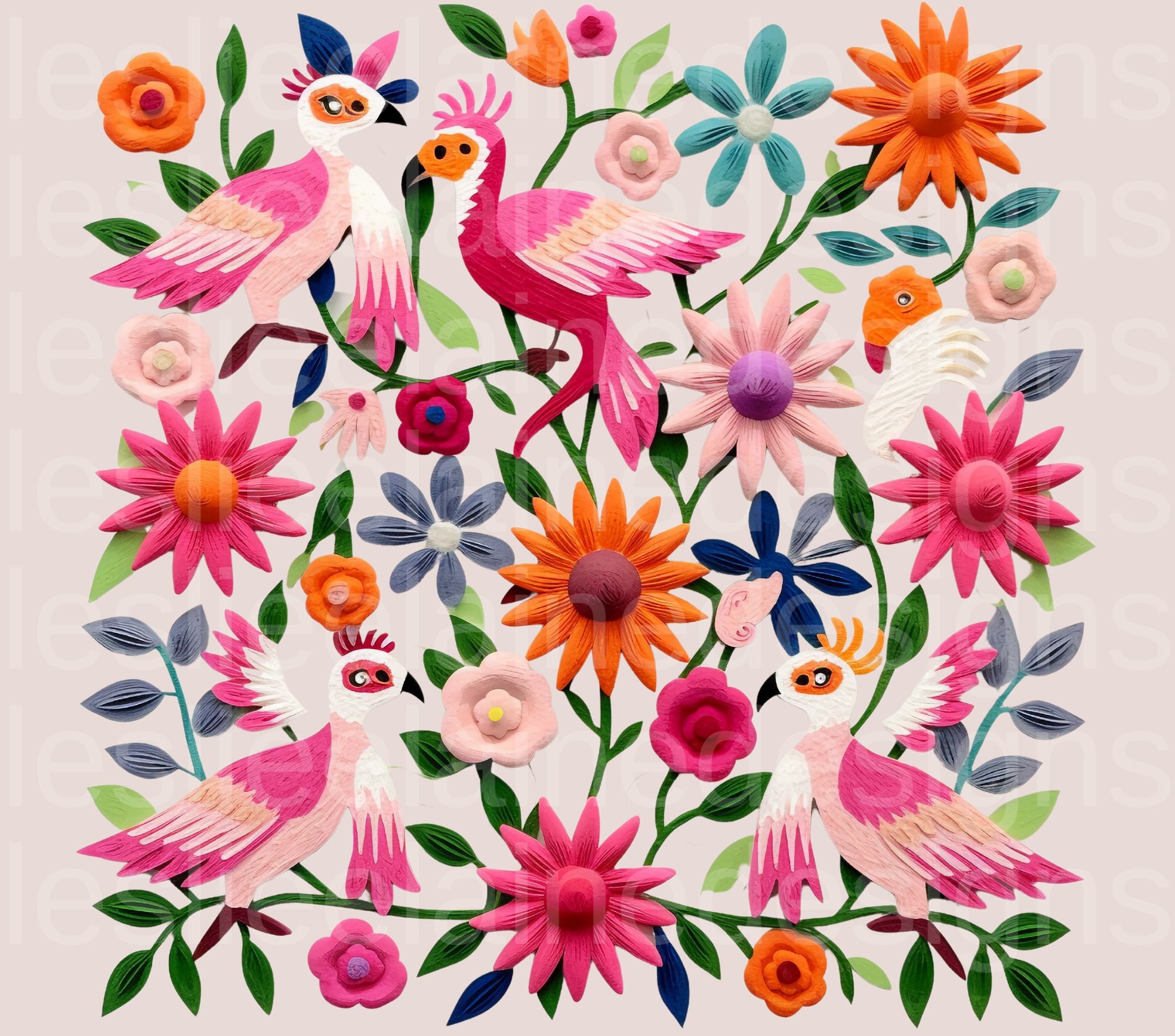 Mexican Otomi Design for Tumblers Sublimation Mexican Design for