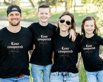 Family Matching Christian Easter Shirt, Mens and Womens Jesus Shirts, Christian Mommy and me shirts, Easter couples shirt, Easter cross
