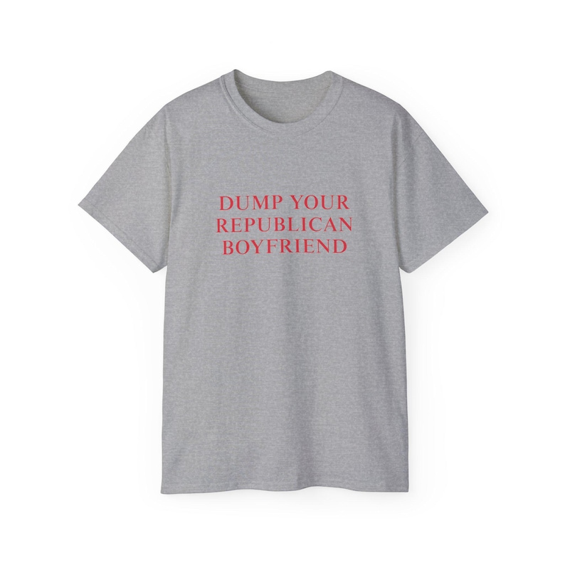 Dump Ihre punischen Freund-T-shirt Politisches Statement T-Shirt Demokratische lustige Woke Shirt sarkastischer Humor Tshirt Inspirierendes Shirt Sport Grey
