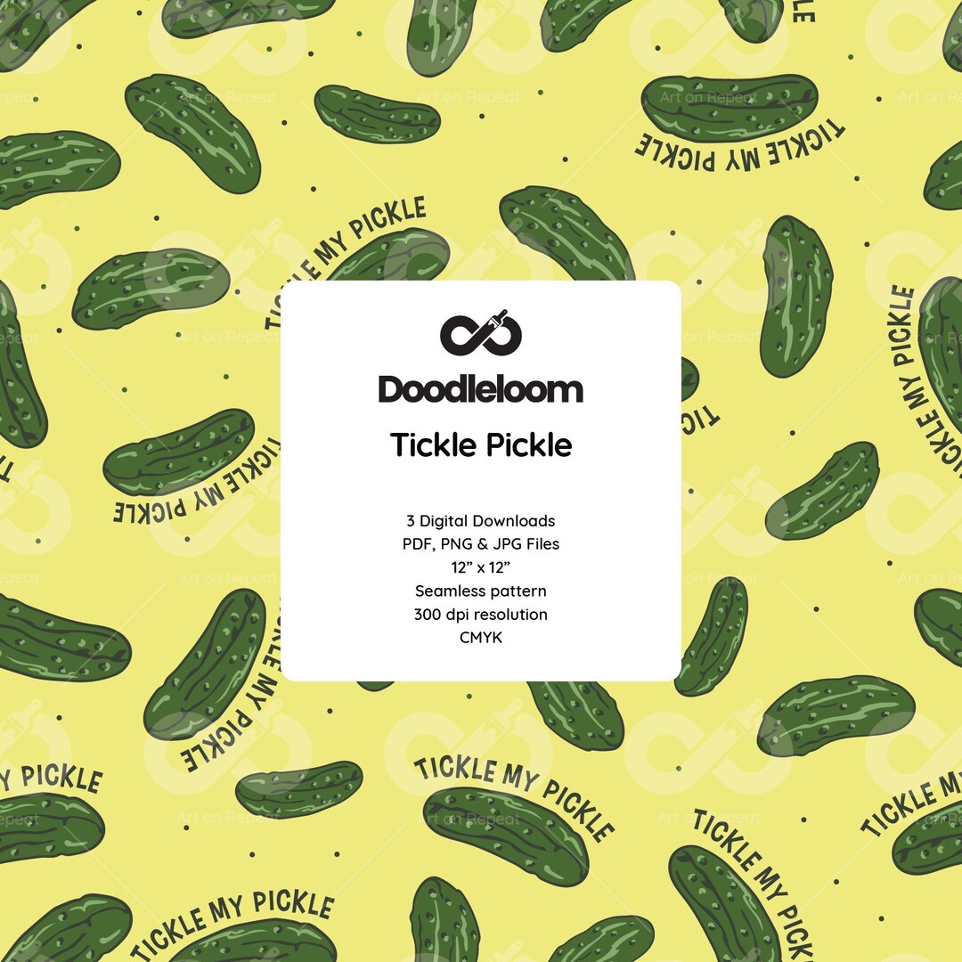 Cute Pickle Seamless Pattern – Cute Digital Paper for Scrapbooking ...