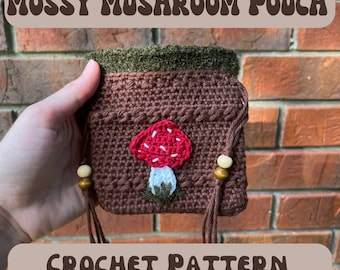 Pattern | Mossy Mushroom Pouch Crochet Pattern