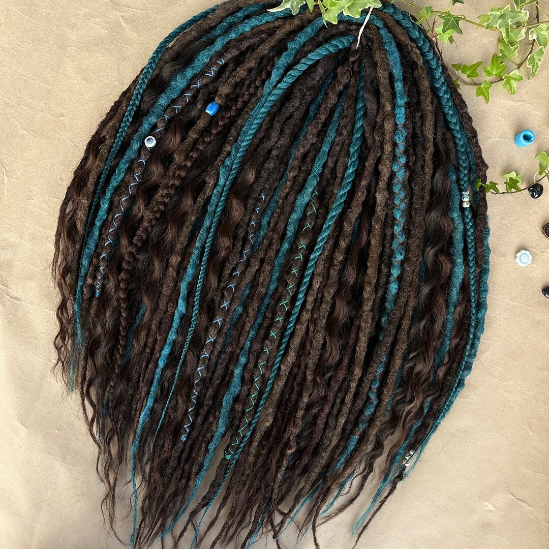 Dark Brown Dreadlocks, Mix Dreadlocks Set, Curly Dreadlocks, Natural ...