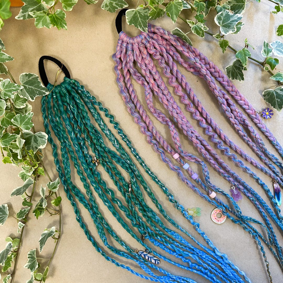 Festival Ponytail Braids for Kids and Adults, Fake Plaits on Hair Tie ...