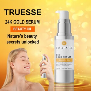 Truesse Ayurvedic 24K GOLD SERUM - Unveils Smoother, Brighter, Silkier Skin Anti-Aging Serum - Face Serum for Women image 5