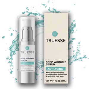 Truesse DEEP WRINKLE SERUM for Face, Ayurvedic Anti-Aging Serum, Reduces and Prevents Imperfections & Signs of Aging, Restores Youthful Glow