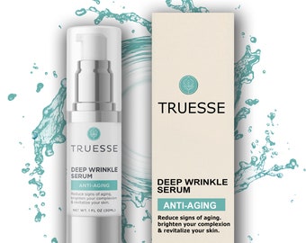 Truesse DEEP WRINKLE SERUM for Face, Ayurvedic Anti-Aging Serum, Reduces and Prevents Imperfections & Signs of Aging, Restores Youthful Glow