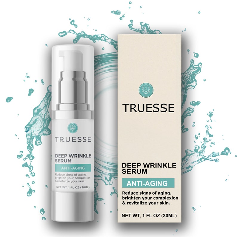 Truesse DEEP WRINKLE SERUM for Face, Ayurvedic Anti-Aging Serum, Reduces and Prevents Imperfections & Signs of Aging, Restores Youthful Glow image 1