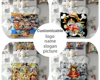 Personalisierter Name Bettwäsche Set One Piece Kinderzimmer Bettbezug Bettwäsche Set Kissenbezug Home Decor Komfortables Geschenk für Freunde.