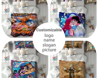 Personalized Name Hercules Duvet Cover Set Children Room Quilt cover Bedding Set Pillowcase Home Decor Comfortable Gift for Friends.