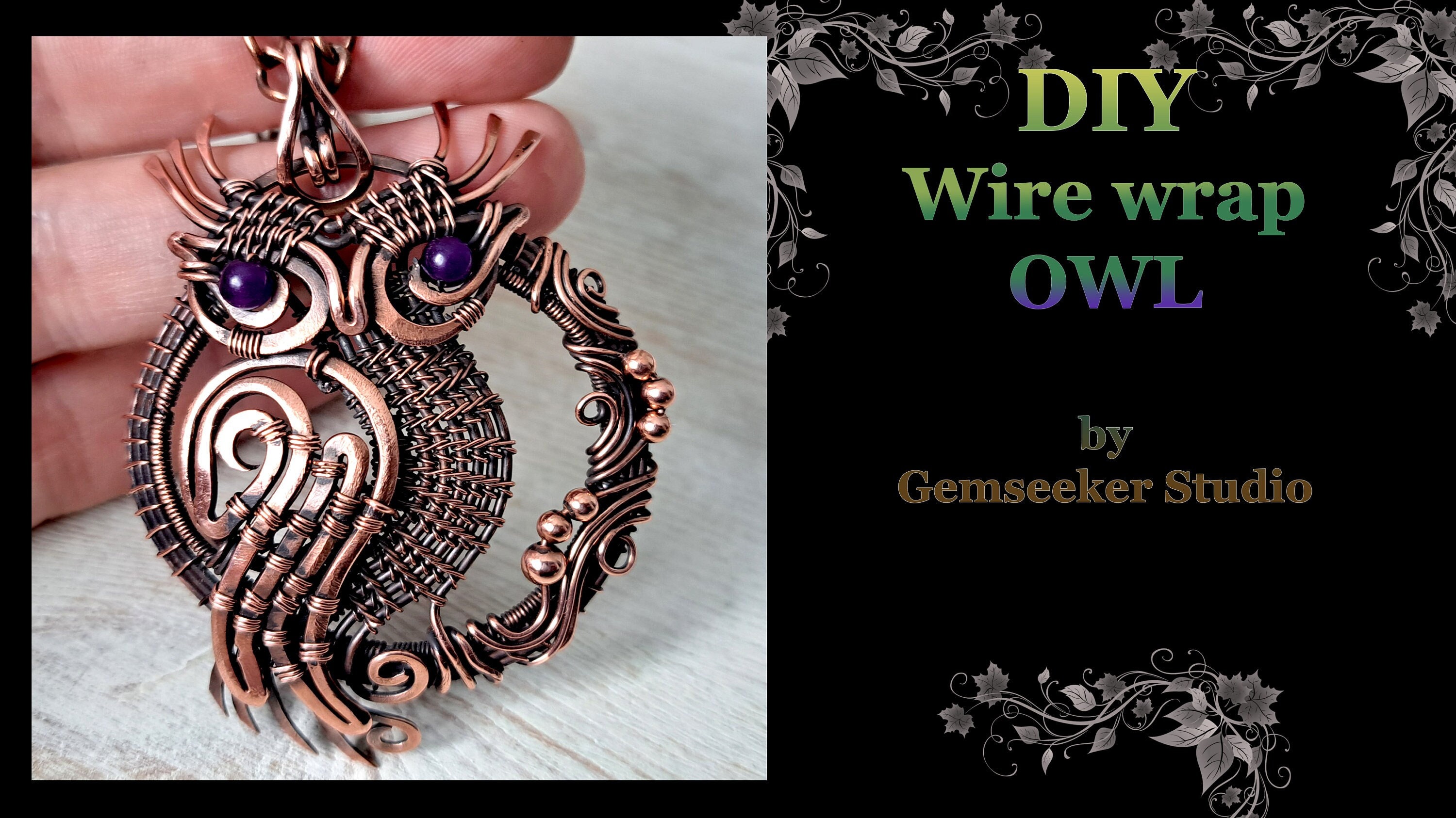 Leather cord Necklace DIY with Owl Pendant - Beginners Tutorial