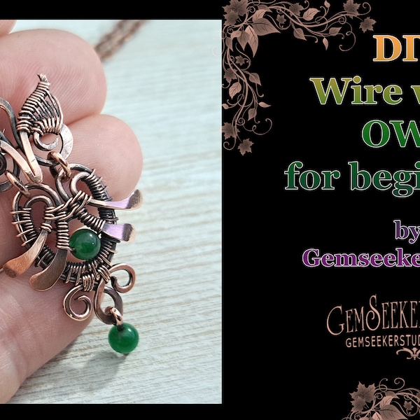 Printable sketch for my free wire wrapping tutorial on YouTube, Sketch for wire wrap OWL pendant, jewelry design DIY jewellery