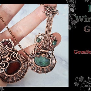 Printable sketch for my free wire wrapping tutorial on YouTube, DIY wire wrap Guitar pendant, jewelry design