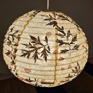 Paralumi di carta / Paralumi per lanterne miste a forma di fiore di felce grande / Paralumi di carta ecologici / Paralumi in carta di riso / Paralumi a forma di fiore fatti a mano