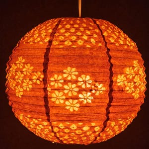 Paralume in carta Lokta fatto a mano / Paralume Kagaj nepalese / Paralume in carta ecologica / Illuminazione himalayana fatta a mano