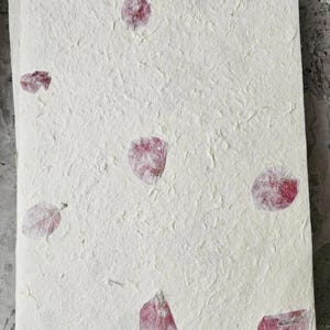A4 Rose Petal Lokta Paper | Handmade Eco-Friendly Nepali Paper for Printing, Crafting, Invitations, Journaling & Art Projects