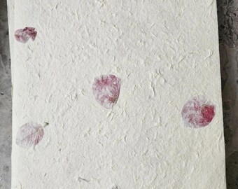 A4 Rose Petal Lokta Paper | Handmade Eco-Friendly Nepali Paper for Printing, Crafting, Invitations, Journaling & Art Projects