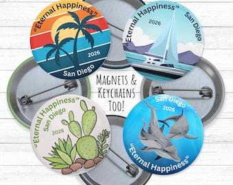 2026 International Convention button, San Diego Convention Pin, JW Gift, California Convention Keychain, Eternal Happiness Convention Magnet