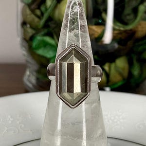 Handmade Pyrite Sterling Silver Ring, Choose Your Size!
