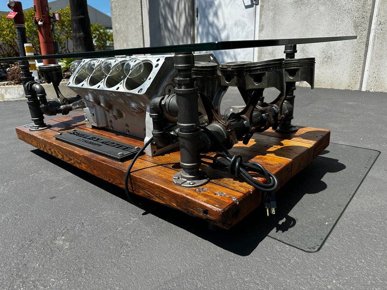 Shelby Engine Block Coffee Table Etsy