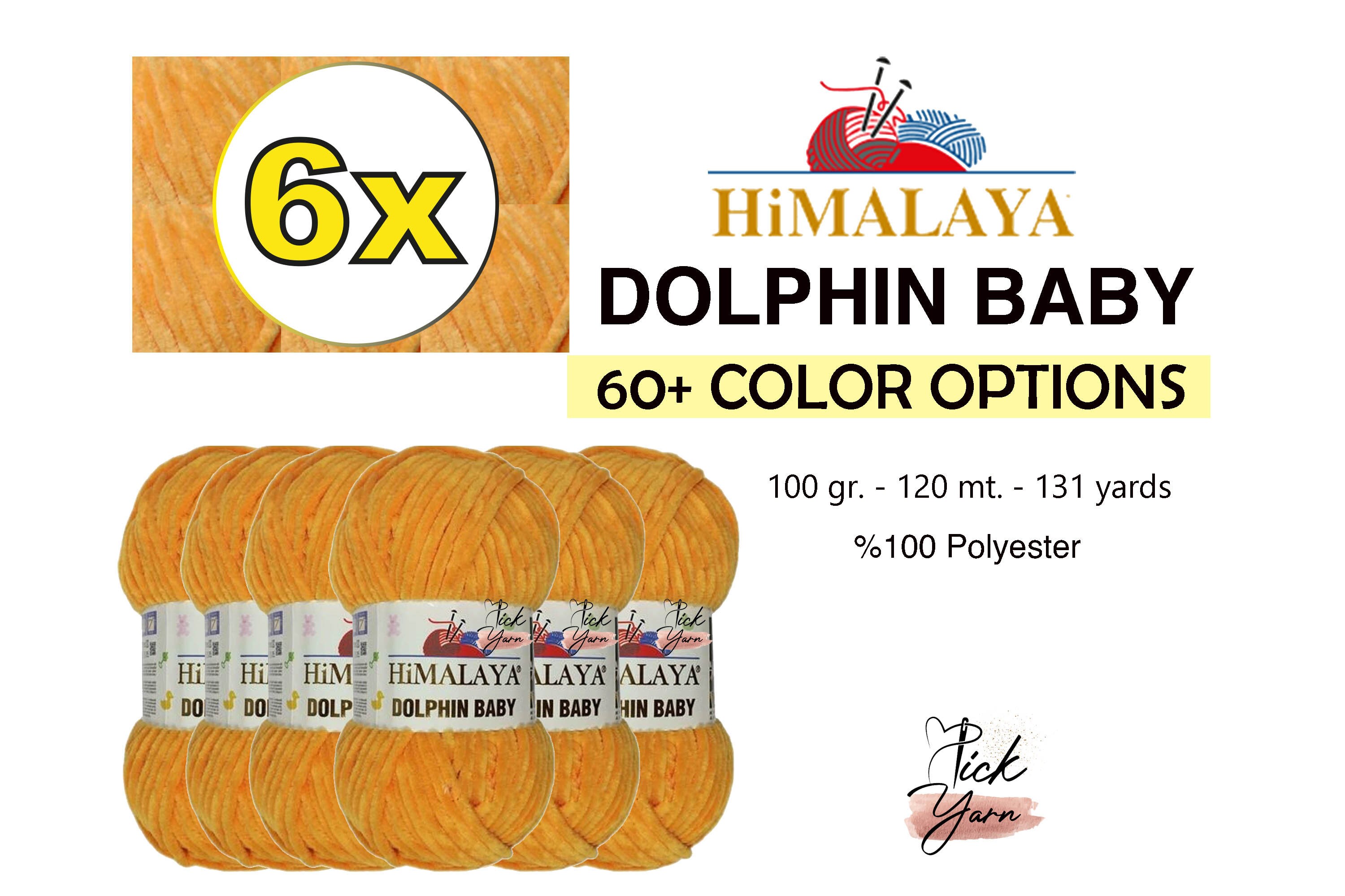 Himalaya DOLPHIN BABY. the Softest Baby Yarn, Baby Blanket Yarn, Chunky  Yarn, Bulky Yarn Velvet Yarn Velvetine DSH 