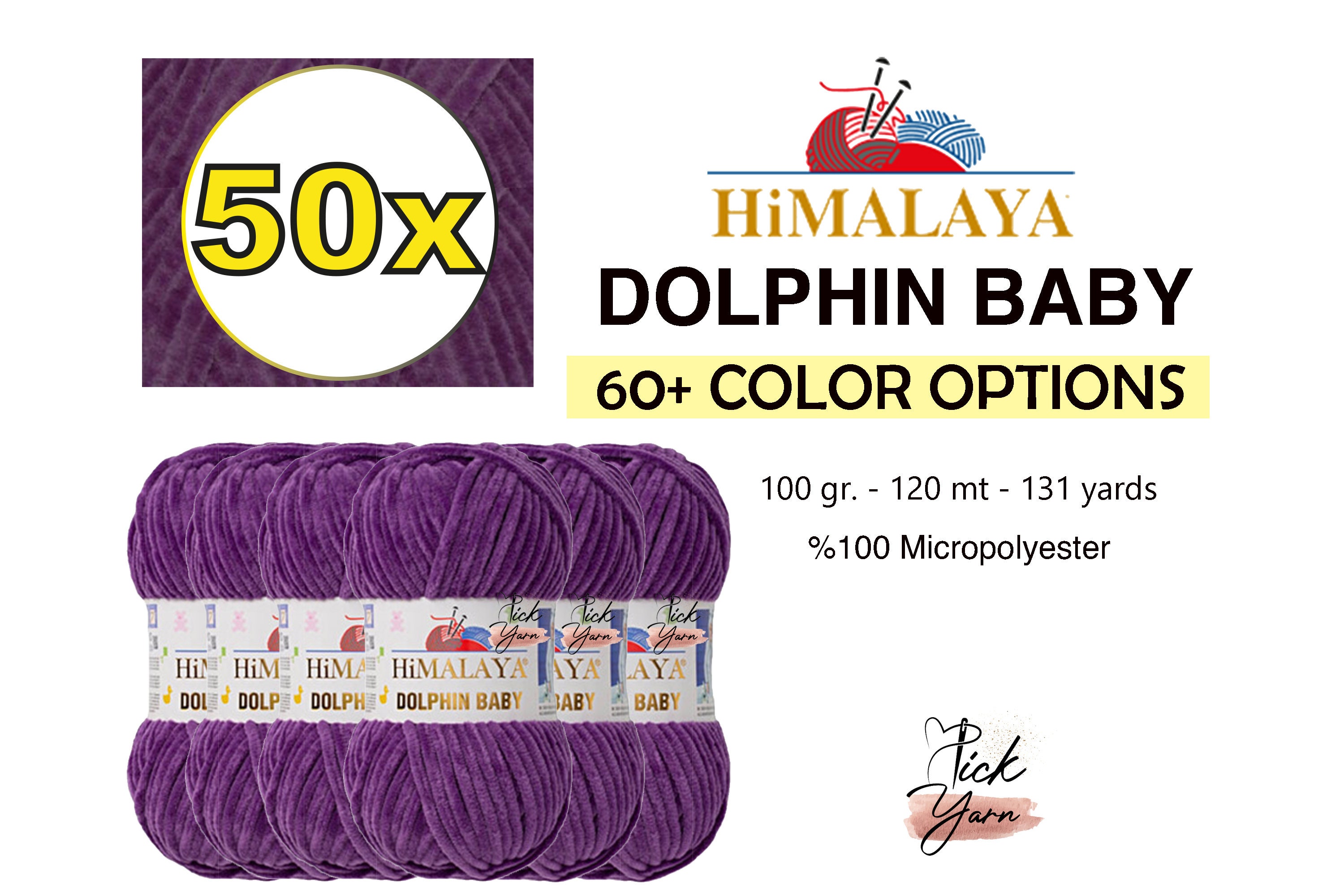 Dolphin Baby micro polyester knitting yarn - Himalaya - 50, 100 g, 120 m