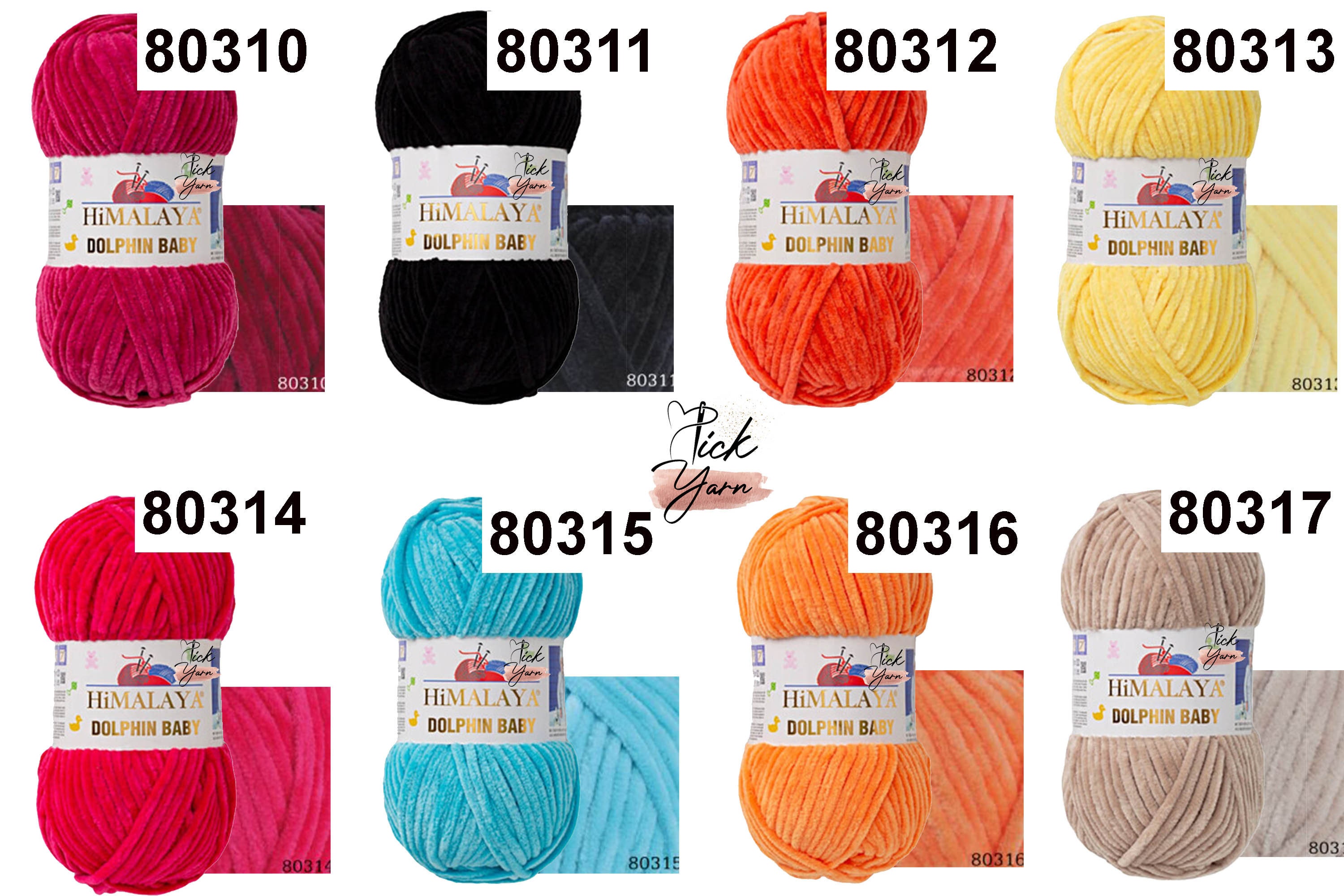 Himalaya Dolphin Baby Yarn, Velvet Yarn, Amigurumi Yarn, Doll Making