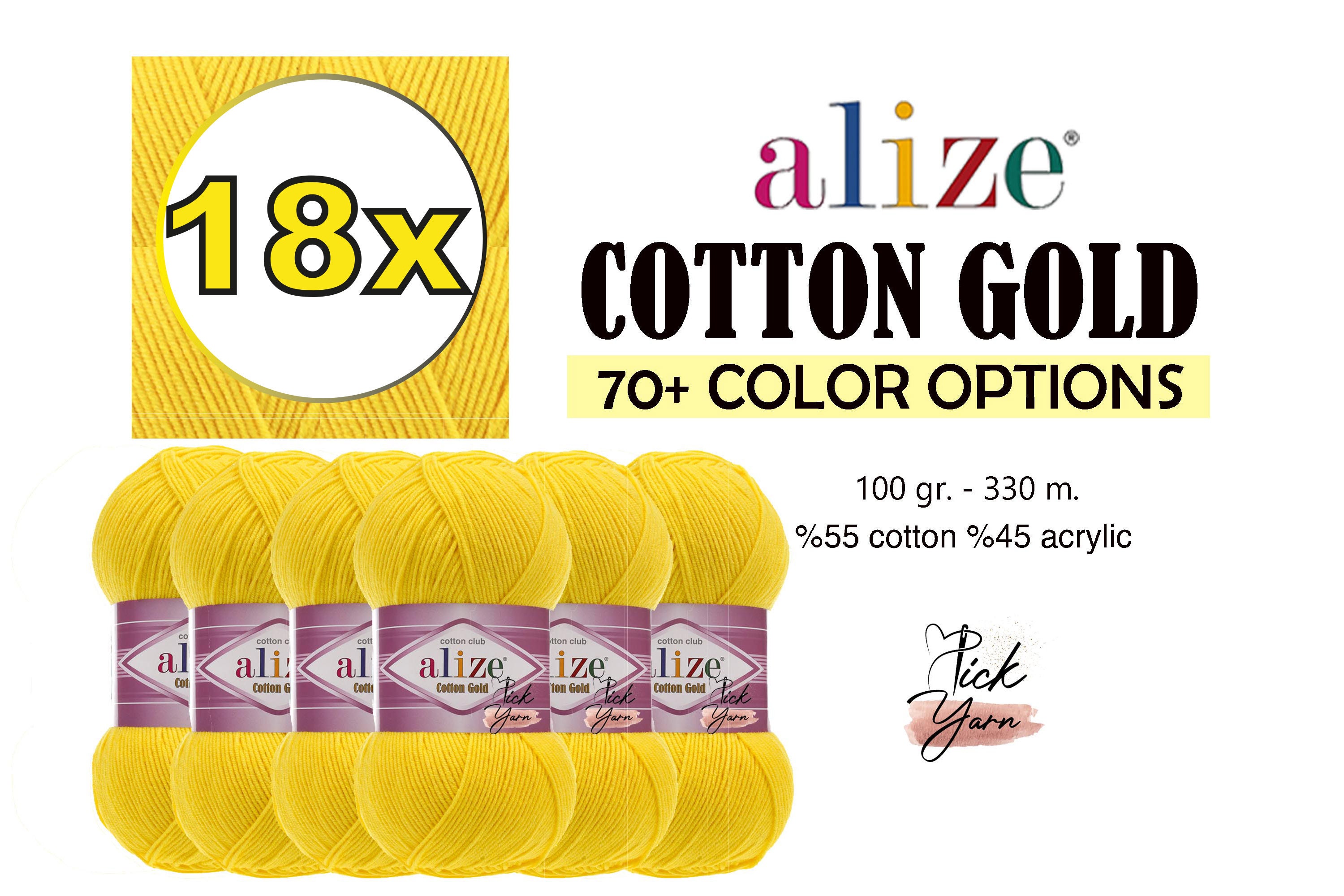 Yarn Alize Cotton Gold Yarn Cotton Yarn Cotton Thread Acrylic Yarn