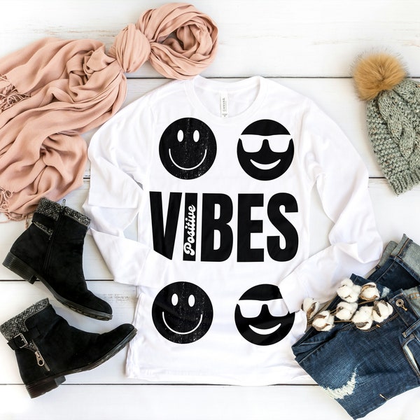 Positive Vibes Only SVG Digital Cut File, Motivational Svg Files for Cricut, Good Vibes Only Svg for Silhouette, Good Vibes Only Svg File.