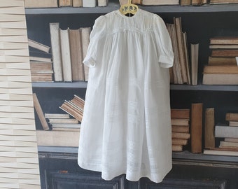 Robe de baptême enfant en linon plis religieuse - 103