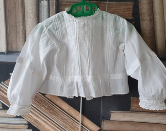 Chemise blouse brassière enfant brodé fine dentelle - 107