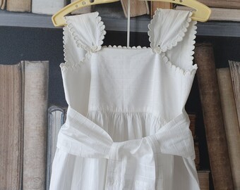 Robe de baptême cache lange en coton festonné - 102