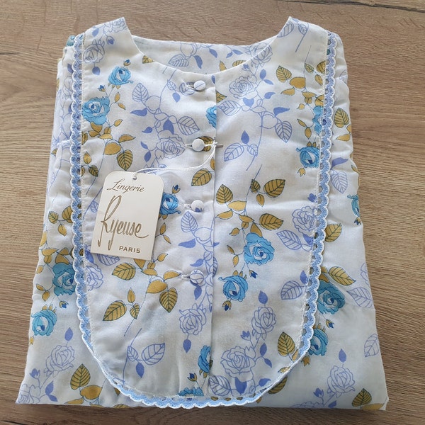 Chemise de nuit vintage 1960 à fleur fleur dentelle - 2167