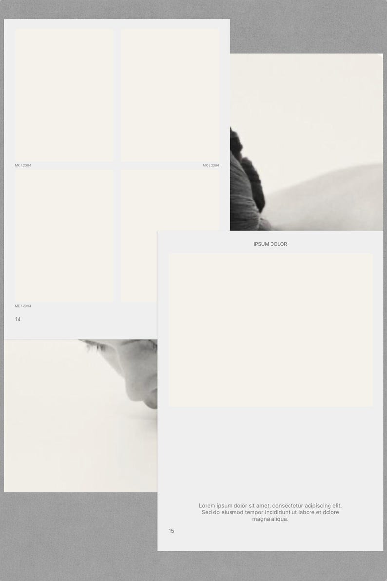 Minimal A5 Lookbook Template - Printable & Digital PDF Design - Etsy