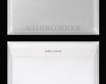 Sobres de plástico esmerilado