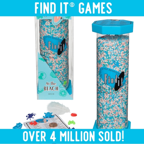 Find it® At the Beach Find it Games Treasure Hunt Hidden Object I Spy Sensory Discovery Fun Travel Game Observational Skills