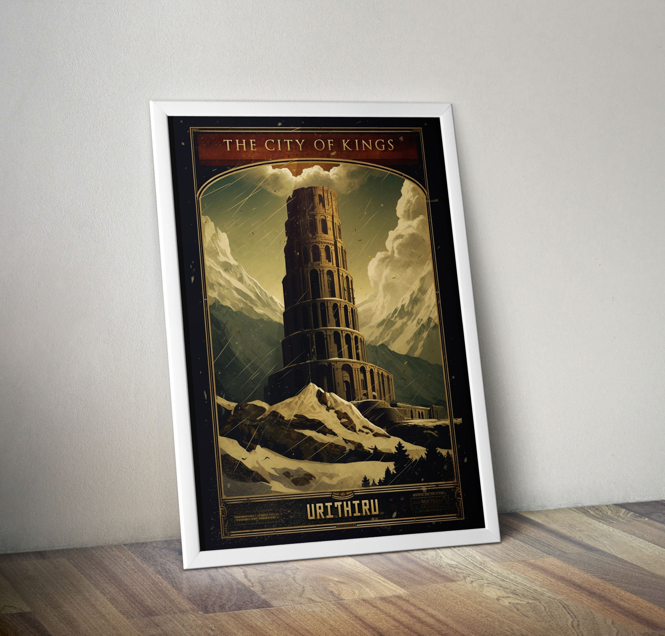 Urithiru Urithiru - Stormlight Archive Poster: Vintage Fantasy Wall Art - Etsy
