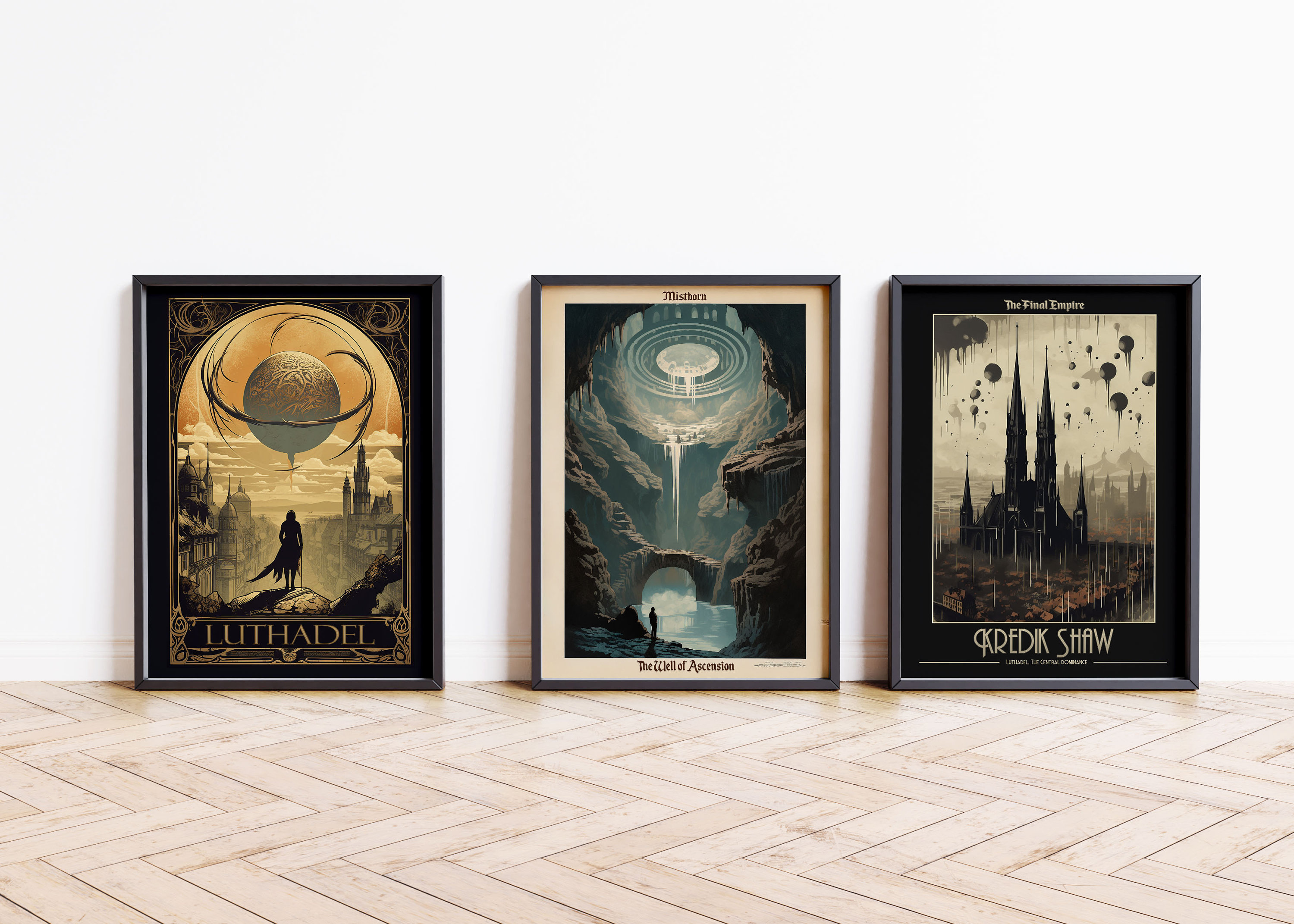 Mistborn Travel Poster Set: the Final Empire Wall Art - Etsy
