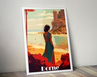 Game of Thrones - Vintage Travel Poster - Dorne, Westeros - Geek Fan Art Gift