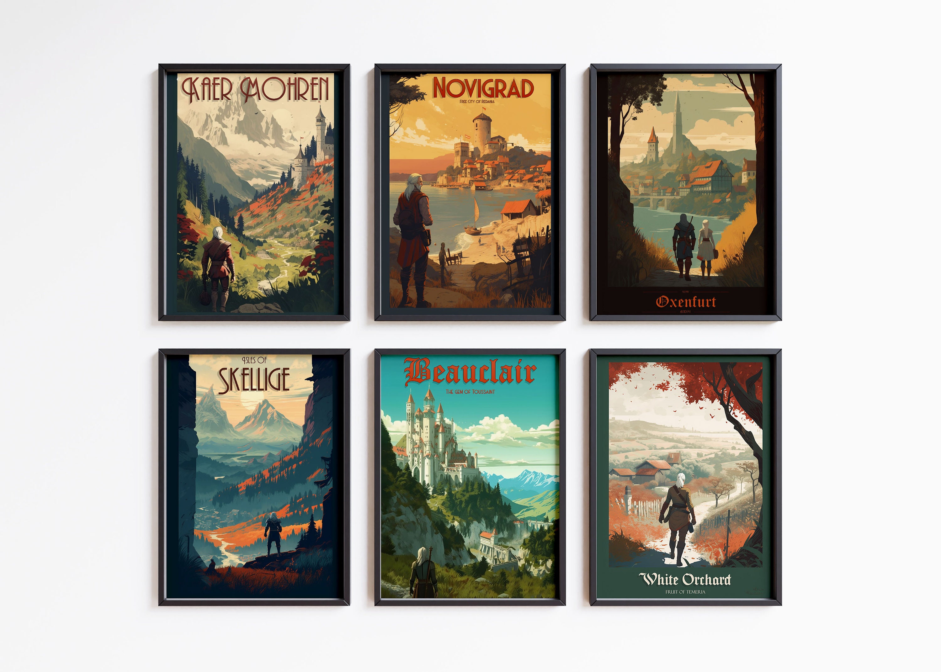 The Witcher 3 Wild Hunt Blood and Wine Block Giant Wall Art Poster