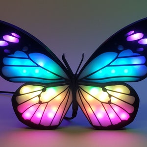 Multicolored Butterfly wall night light