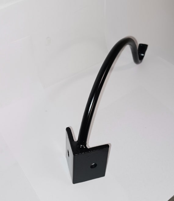 Hooks for Hanging Plants Outdoor Solar Lights Lamps. Painted Black