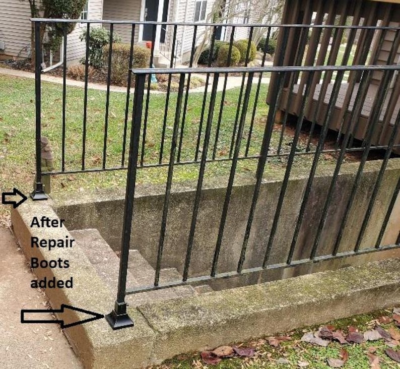 Mobile Home Railing Repair Railing Post Repair Base, 6.5