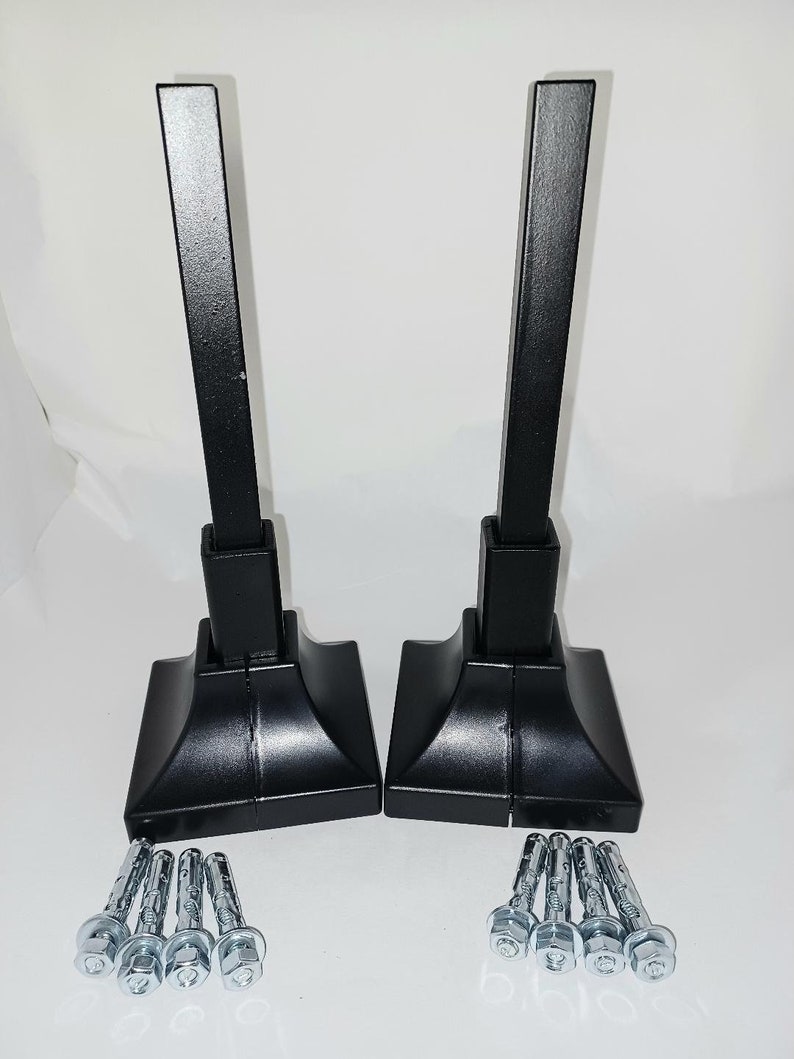 2 Repair 4 Base Stair Rail Legs DIY Kit Handrail Broken Loose for 1