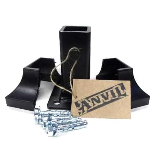 No Welding! 1" Railing Metal post Repair Mount 3 3/4" High 1" Loose metal Step Rail posts hollow or solid slip Paint-bolts & covers-PAT P
