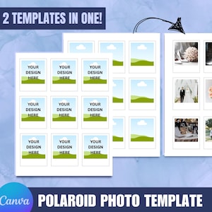 Customizable Polaroid Photo Template – Editable in Canva & Cricut