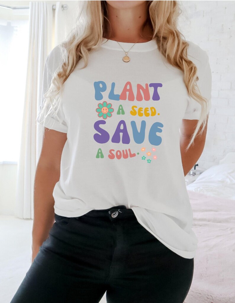 Plant Seeds Save Souls T Shirt, Graphic Religious Tee, Mens Believer T ...