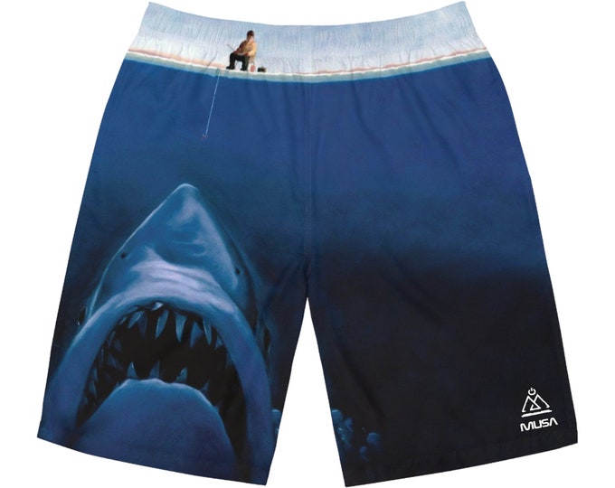 Jaws- summer clothes/Men's Board Shorts (AOP)