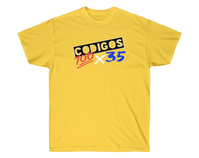 codigos 100X35/ Unisex Ultra Cotton Tee/ diferent color
