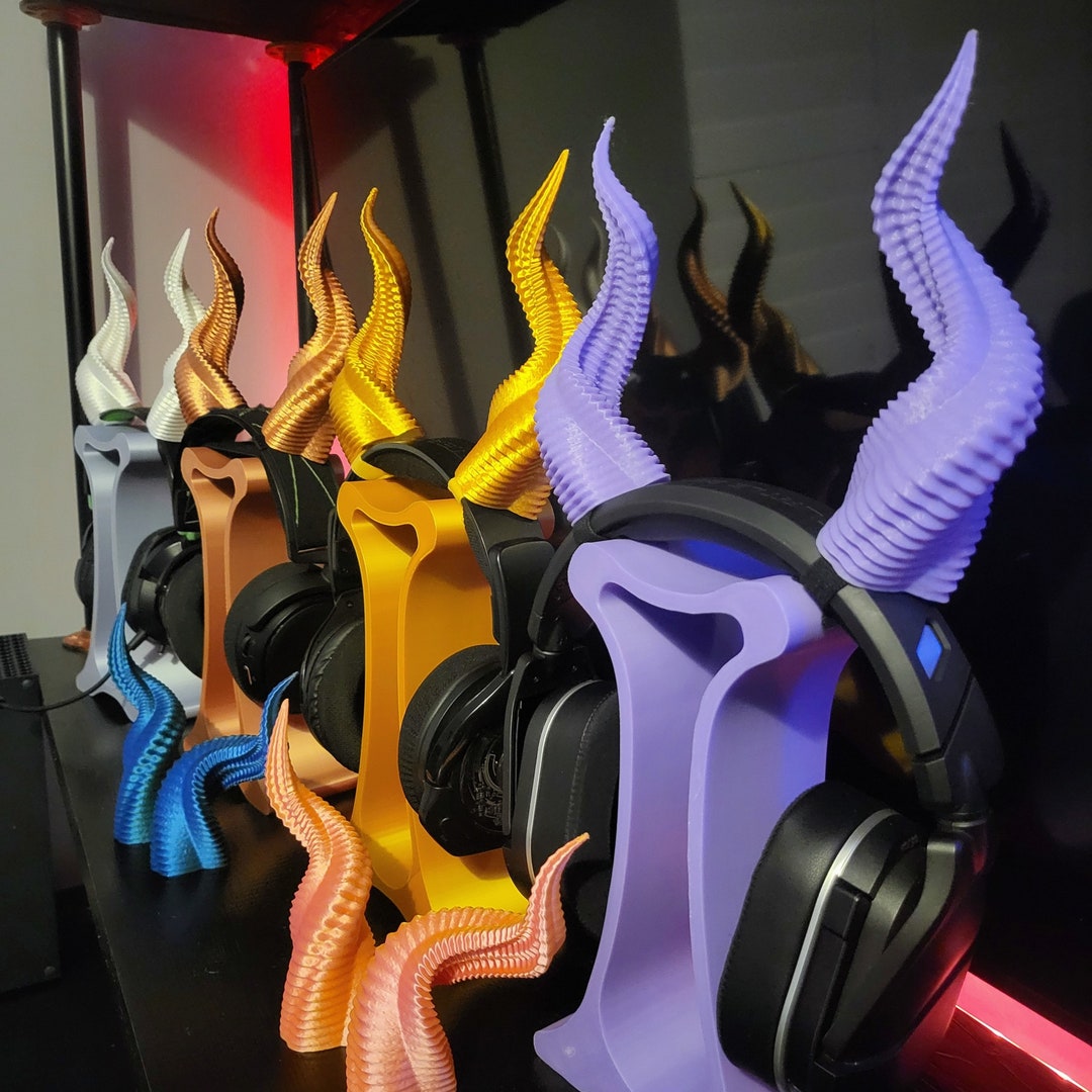 3D Printed Spiral Horns Headphone Accessory Add a Mystical Etsy UK